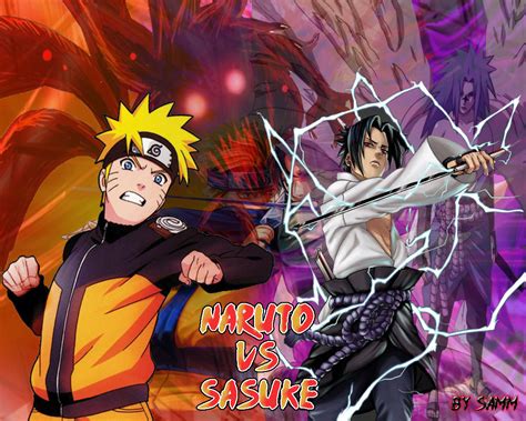 Naruto Vs Sasuke Naruto Shippuden Cartoon Hd Background