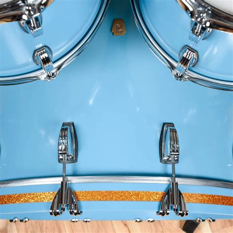 Ludwig Classic Maple 12131622 4pc Drum Kit Heritage Blue Chicago