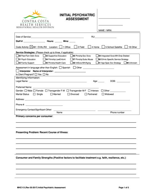 Psychiatric Evaluation Template Fill Out Sign Online Dochub