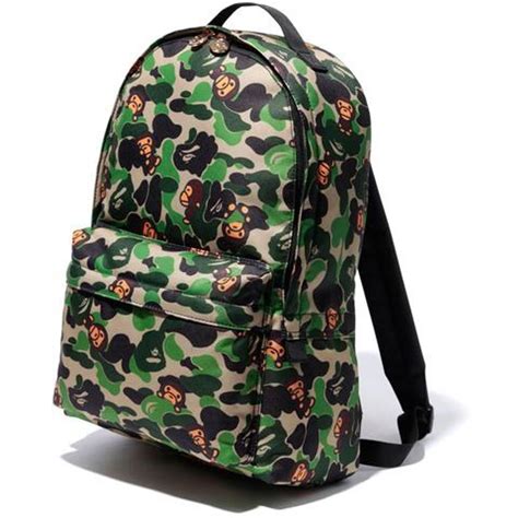 Bape A Bathing Ape Green Camo Baby Milo Backpack Daypack Bag Goods