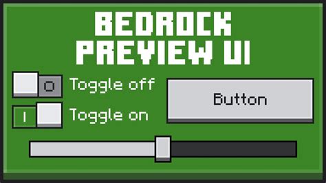 Bedrock Preview Ui Minecraft Bedrock Edition Resource Pack Youtube