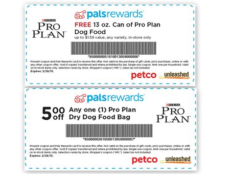 That's why to make things simpler, safeway has thousands of dogs' favorite food. Petco: FREE Purina Pro Plan Dog Food and $5 Off Coupon