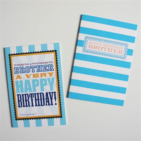 Homemade birthday card ideas can make this special occasion memorable. 'brother' birthday card by dimitria jordan ...