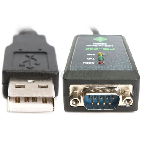 Iocrest Usb To Serial Port Converter Cable Wire Rs232 Db9 Ftdi Chipset