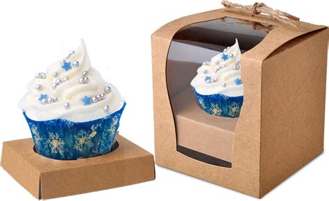 Cupcake Boxes Individual 30pcs Cake Favor Boxes With