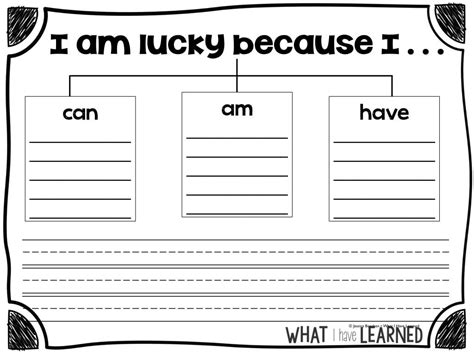 Don't know which topic to choose for your reflective essay? I Am Lucky St. Patrick's Day Craftivity | Kindergarten ...