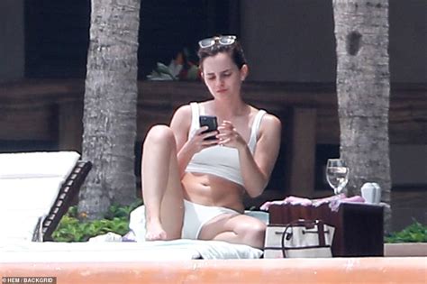 Emma Watson Harry Potter Star Slips Into A White Bikini In Mexico
