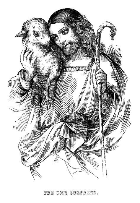 Jesus falling on his knees while carrying the cross 1. Vintage Easter Graphics - Jesus with Lamb and Cross - The ...