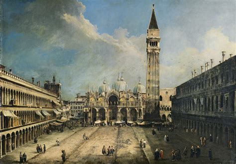 The Piazza San Marco In Venice Canaletto Museo Nacional Thyssen Bornemisza