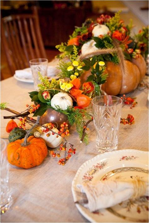 15 Tutorials For Arranging Lovely Thanksgiving Centerpieces