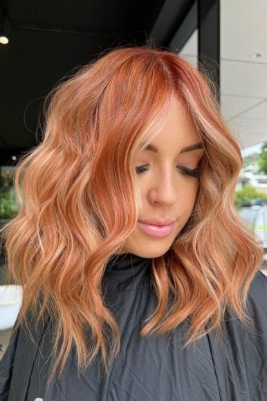 40 Copper Hair Color Ideas That Re Perfect For Fall Copper And Peach Combo