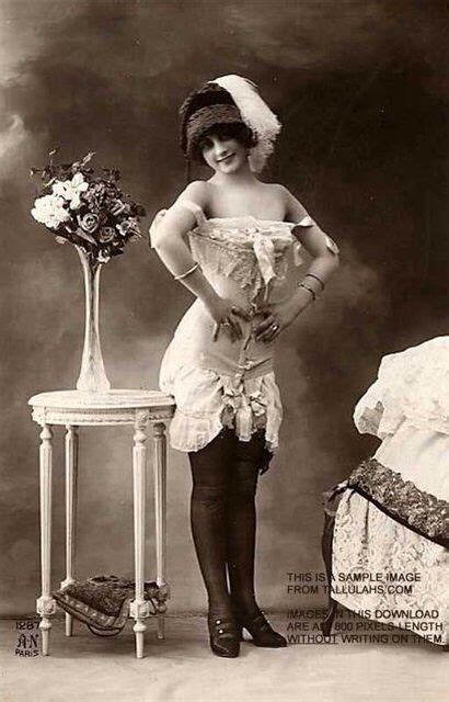 Woman Wearing A Corset Vintage Photo Vintage Burlesque Vintage Pinup Vintage Erotica