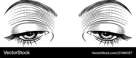 female eyes looking down royalty free vector image