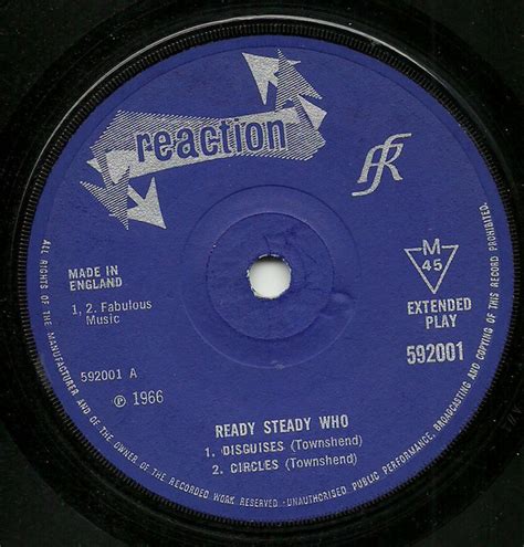 Who Ready Steady Who 1966 Solid Centre Vinyl Discogs