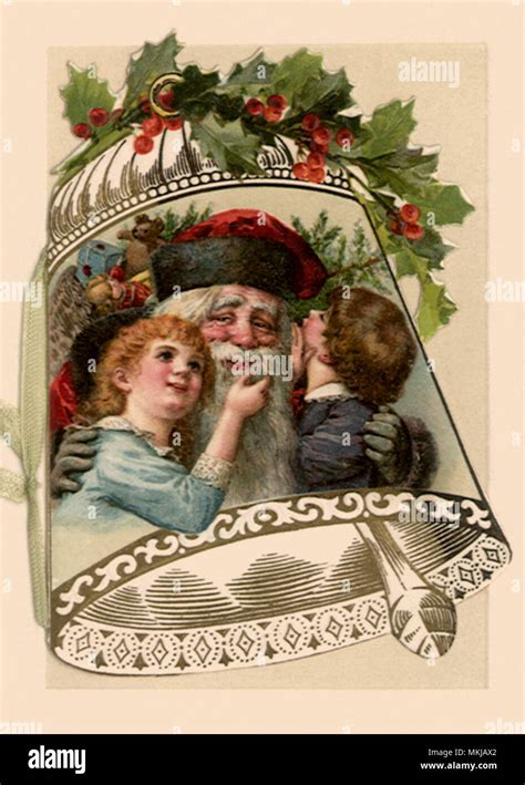 Santa With Children Stock Photo Alamy