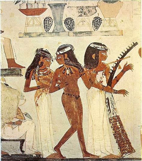 Three Musicians One Of The Most Famous Pictures From Tomb Of Nakht