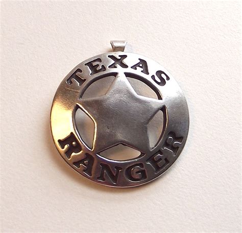 Vintage Sterling Silver Texas Ranger Star Badge By Freespiritsilk
