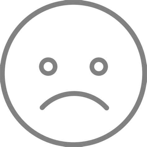 Triste Cara Emoji Emoticon Iconos Interfaz De Usuario Y Gestos