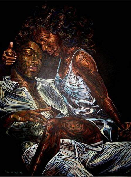 Essence Of Love Painting By Tracy Guiteau Black Love Artwork Black Art Painting Black Art