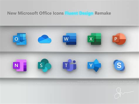 New Microsoft Office Icons Remake Office Icon Microsoft Icons