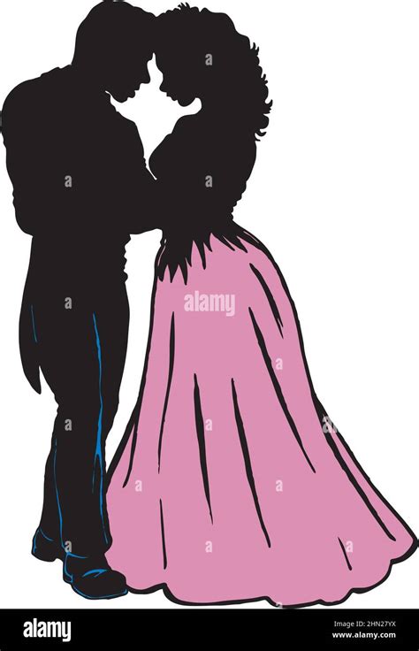 Prom Couple Vector Illustration Stock Vector Image And Art Alamy