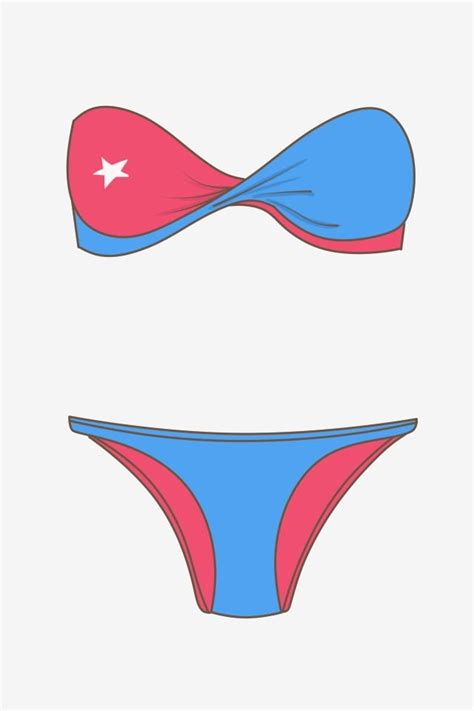 Bikini Traje De Baño Sexy Ilustración Bikini De Animados PNG y PSD para Descargar Gratis