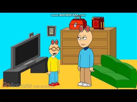 Arthur And Classic Caillou Destroy The Buildings Grounded Huge Time
