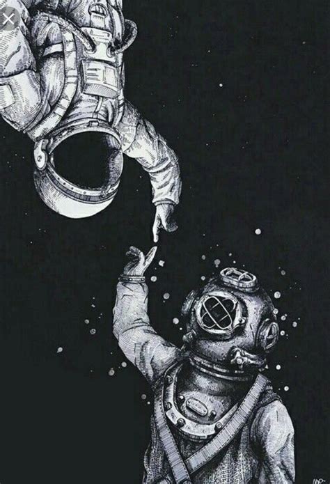 Space Wallpaper Aesthetic Astronaut Drawing