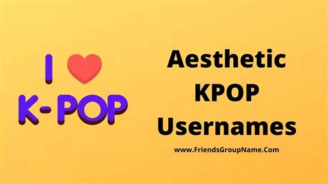 Aesthetic Kpop Usernames 2024 Best Cute And Good K Pop Usernames Ideas
