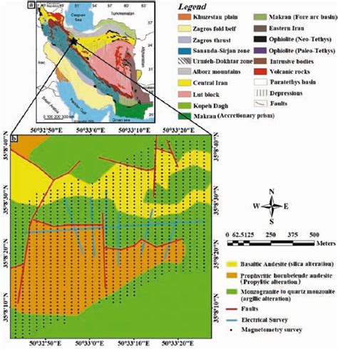 The General Structural Geological Map Of Iran A And The Simplified