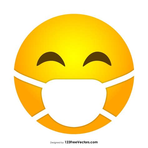 Face With Medical Mask Emoji Vector Free Desenho De Emoji Emogis