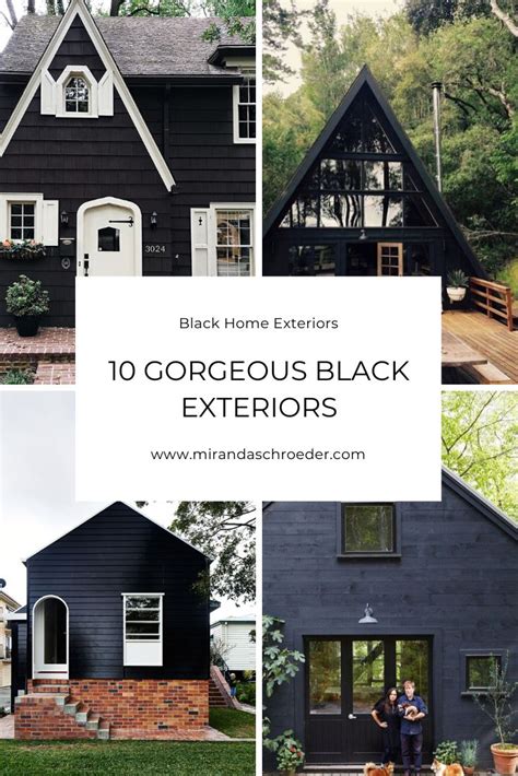 10 Gorgeous Black Home Exteriors Miranda Schroeder Black Home
