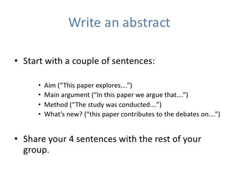 Want to know how to write an abstract step by step? Write that journal article in 7 days | Abstract writing ...