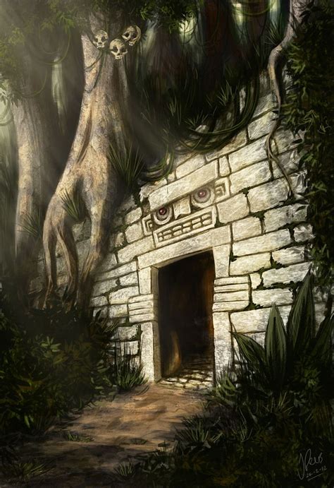 Pin By Christy Montijo On Vivarium Jungle Temple Fantasy Concept Art
