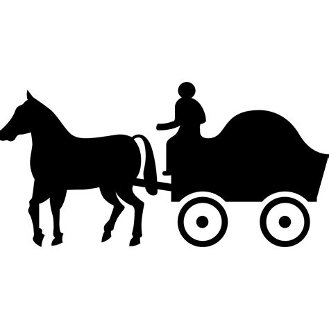 Horse Carriage Silhouette At Getdrawings Free Download