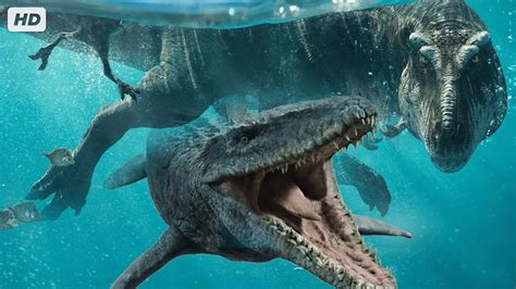 Predated By Mosasaurs Including Tyrannosaurus Rex JURASSIC WORLD TRILOGY PREHISTORIC PLANET