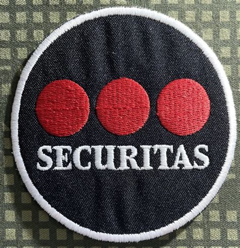 Securitas Private Security Contractors Patch Blackwhite Decal Patch Co