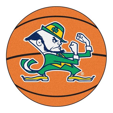 The notre dame leprechaun is the mascot of the university of notre dame (notre dame) fighting irish athletics department. Notre Dame Fighting Irish NCAA Basketball Round Floor Mat ...