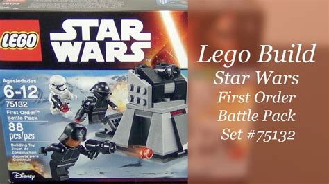 Lets Build Lego Star Wars First Order Battle Pack Set 75132 Youtube