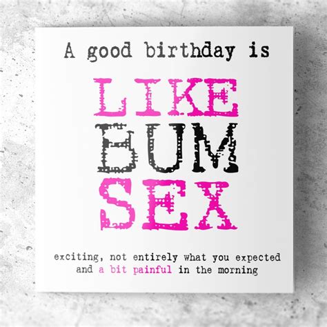 Funny Birthday Card For Women Friend Sister Her Female Rude Etsy