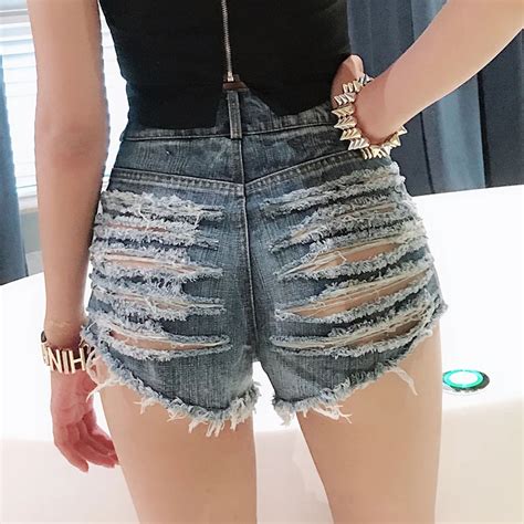 2019 New Summer Women Denim Shorts Hot Short European And American Style Nightclub Womans Sexy