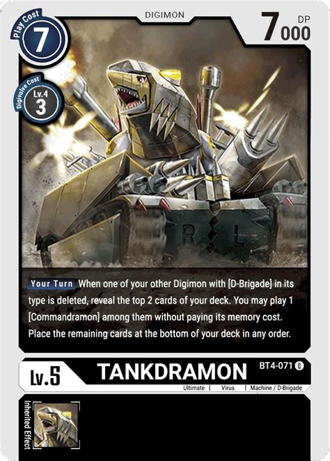 Tankdramon Digimon Card Meta