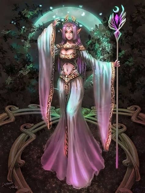 Elf Sorceress Anime Art Fantasy Scifi Fantasy Art Magical Art