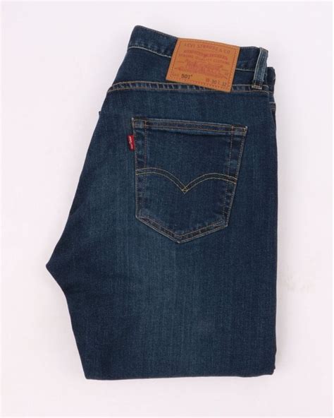 Levis 501 Original Fit Jeans Block Crusher 80s Casual Classics