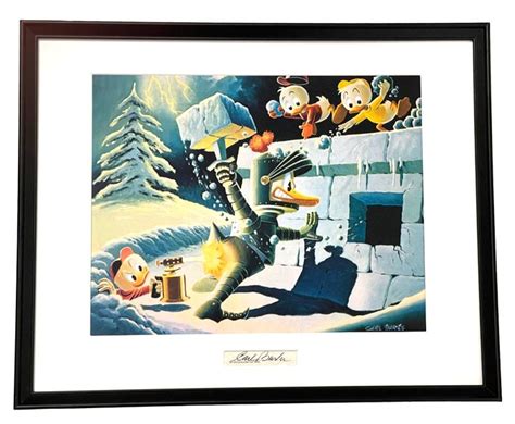 Carl Barks Print With Signature Insert A Hot Defense Catawiki