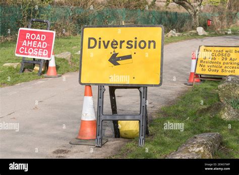 Temporary Road Closures Hi Res Stock Photography And Images Alamy