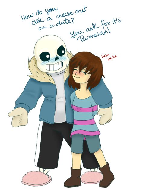 Sans X Frisk By Michpajamaartist On Deviantart