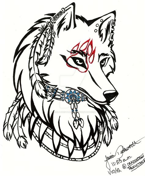 Native American Wolf Drawing At Getdrawings Free Download