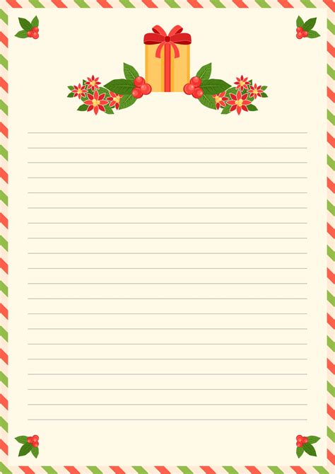 Christmas Letter Paper Printable