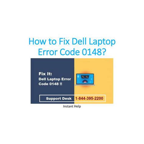 Call 1 8443952200 To Fix Dell Laptop Error Code 0148